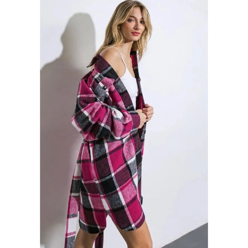 Plaid Midi Jacket - Picture 3 of 3